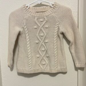 Old Navy Kids Beige Cable Knit Sweater